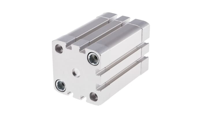 Cilindro pneumatico Festo ADN-40-40-I-PPS-A, doppio effetto, foro 40mm, corsa 40mm, dimensioni 54.5 x 54.5 x 91.1mm.