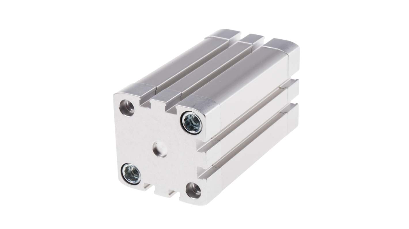 Cilindro pneumatico Festo ADN-40-60-I-PPS-A, doppio effetto, foro 40mm, corsa 60mm, montaggio verticale/orizzontale.