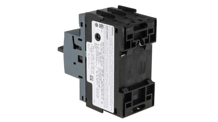 Interruttore automatico protezione motore Siemens 3RV2021-1JA10, 690V, 7-10A, resistente sovratensioni 6 kV, morsetto a vite. Ideale per avviamento motori industriali.