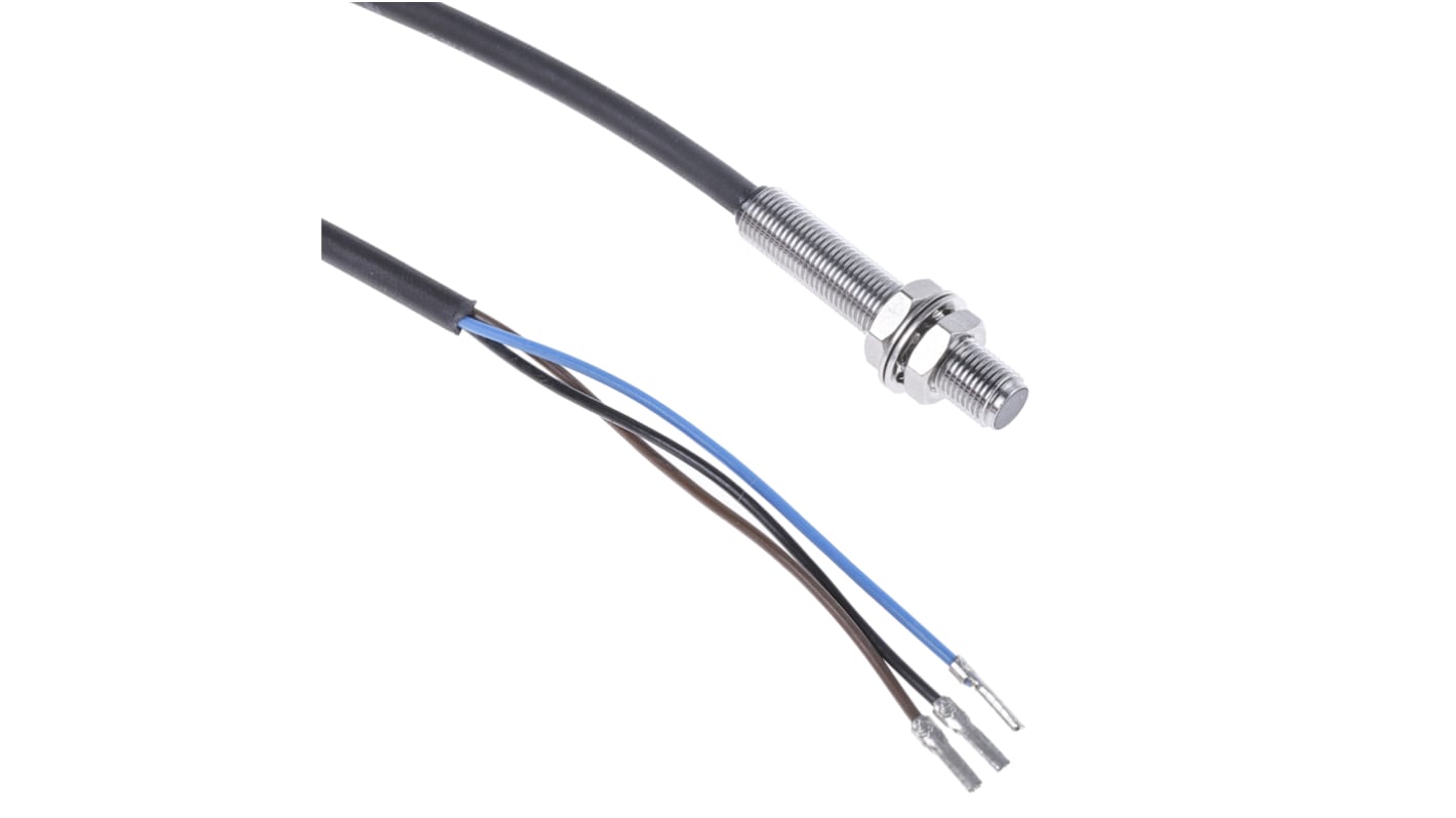 Sensore di prossimità cilindrico PNP BALLUFF BES 516-3005-G-E4-C-PU-05, M5, 1,5 mm, IP67, acciaio inox, 10-30 V c.c.
