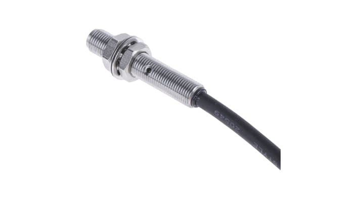 Sensore di prossimità cilindrico PNP BALLUFF BES 516-3005-G-E4-C-PU-05, M5, 1,5 mm, IP67, acciaio inox, 10-30 V c.c.
