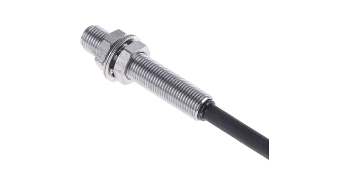 Sensore di prossimità induttivo cilindrico BALLUFF BES 516-3005-E4-C-PU-05, PNP, M5, rilevamento 0,8 mm, IP67.