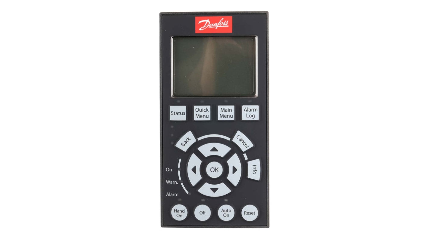 Pannello di controllo Danfoss 130B1107 per inverter VLT FC280, include kit di montaggio e cavo di 3 m. Compatibile con LCP 102 e LCP 21.