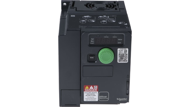 Schneider Electric ATV320U15N4C: Azionamento a frequenza variabile trifase 1,5 kW 400 V CA per motori asincroni e sincroni. Ideale per movimentazione materiali, industria tessile, sollevamento e pompaggio.