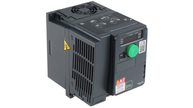 Variatore di velocità Schneider Electric ATV320U22M2C 2,2 kW 230 V c.a. 1 fase 0.1-599Hz per motori elettrici. Ideale per movimentazione materiali e sistemi di ventilazione.