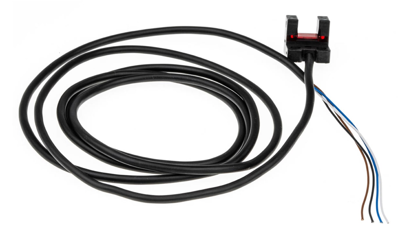 Sensore fotoelettrico a forcella Panasonic PM-L25-P, rilevamento 6 mm, uscita PNP, montaggio a pannello, IP64, temperatura -25°C/+55°C.