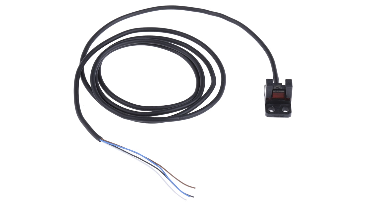 Sensore fotoelettrico a forcella Panasonic PM-Y45, rilevamento 6 mm, uscita NPN, montaggio a pannello, grado di protezione IP64.
