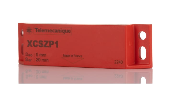 Interruttore di sicurezza senza contatto Telemecanique Sensors, 24V cc, custodia IP67, dimensioni 25x13x88 mm, cavo 10 m.