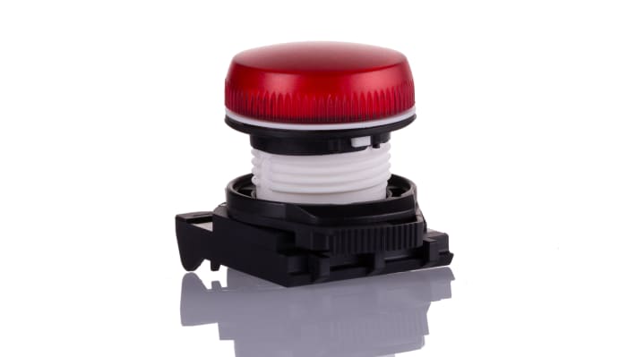 Allen Bradley 800FP-P4PN7R, spia LED rotonda da 22 mm per pannello, colore rosso, tensione 240 V c.a., grado di protezione IP66.
