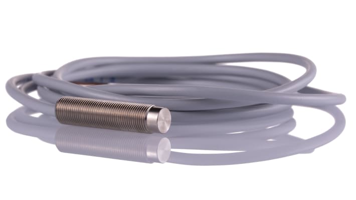 Sensore di prossimità cilindrico PNP Allen Bradley 871TM-N10NP12-A2, M12 x 1, rilevamento 10 mm, IP68/IP69K, acciaio inox.