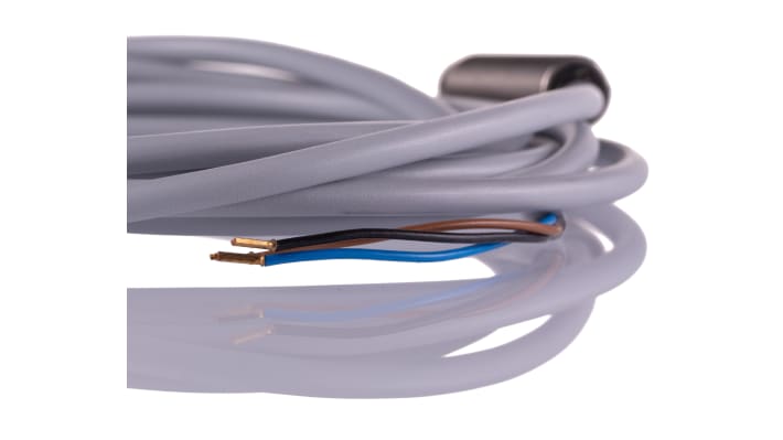 Sensore di prossimità cilindrico PNP Allen Bradley 871TM-N10NP12-A2, M12 x 1, rilevamento 10 mm, IP68/IP69K, acciaio inox.