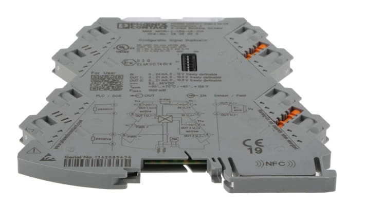 Condizionatore di segnale Phoenix Contact 2905026, 4 vie, ingressi 0-24 mA, montaggio su guida DIN, certificazione ATEX.