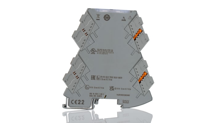 Condizionatore di segnale Phoenix Contact, montaggio su guida DIN, certificato ATEX, gamma di ingresso -250 a 2500 °C.