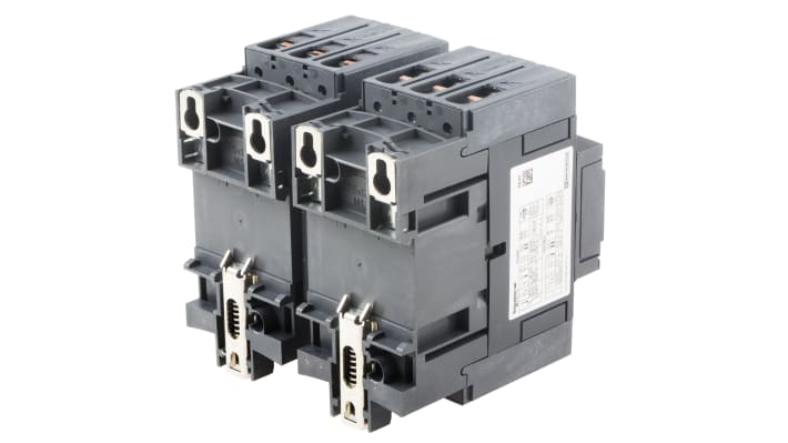 Contattore di inversione Schneider Electric LC2D40ABNE, 3 poli, 40 A, montaggio su guida DIN, grado di protezione IP20.