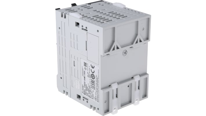 CPU PLC Mitsubishi Electric FX5UC-64MT/DSS, 32 I/O, porta Ethernet, dimensioni 62,2 x 90 x 89,1 mm, operativa da -20 a +55 gradi.