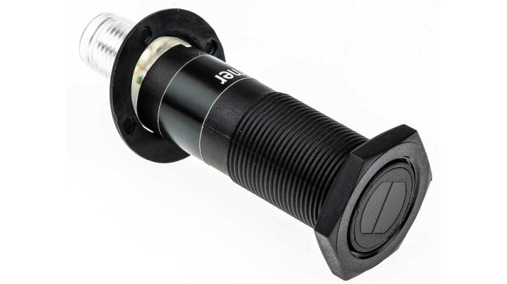 Sensore fotoelettrico cilindrico Baumer OR18.ZI-PW1P.71O/B013, rilevamento fino a 300 mm, uscita PNP, IP67.