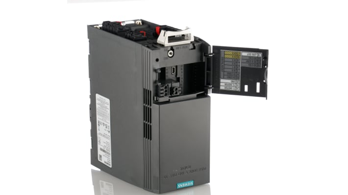 Inverter trifase Siemens 6SL3210-1KE15-8UF2, 1,5 kW, 400 V, interfaccia PROFINET, dimensioni 173 x 73 x 178 mm.