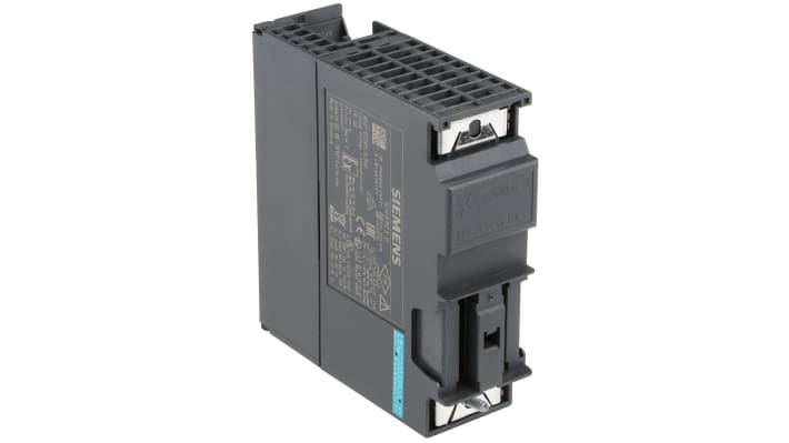 Modulo di monitoraggio Siemens 7MH4950-2AA01, 2 ingressi analogici, montaggio su guida DIN, dimensioni 125 x 40 x 130 mm.