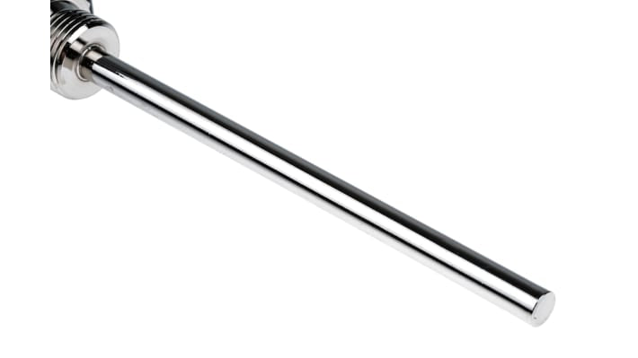 Termostato capillare Jumo, tipo SPST, per limitazione temperatura, montaggio superficiale, intervallo +30°C a +150°C, connessione G1/2.