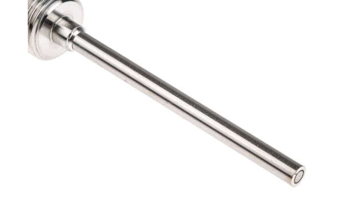 Sensore RTD PT100 Jumo 902030/10-402-1003-1-6-100-104/000, sonda avvitabile in acciaio inox, diametro 6mm, lunghezza 100mm, temperatura -50/+400°C.