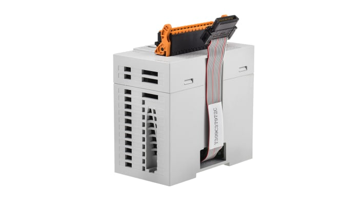 Modulo di ingresso analogico Mitsubishi Electric FX58AD, 8 ingressi, alimentazione 24 V c.c., montaggio su guida DIN, dimensioni 50 x 102,2 x 90 mm.