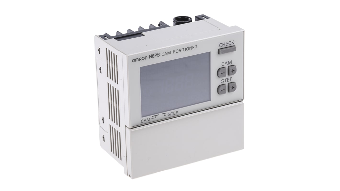 Omron H8PS-8BP, contatore ore digitale con display LCD retroilluminato, montaggio a filo, dimensioni 96 mm x 96 mm.