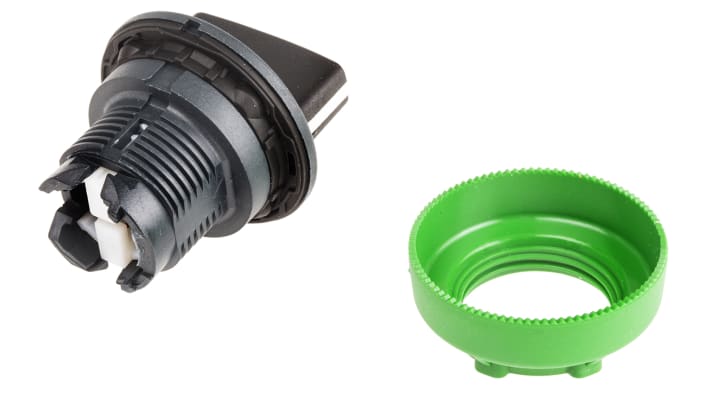 Selettore Harmony XB5 di Schneider Electric, testa nera a 3 posizioni, montaggio a filo, diametro 30 mm, grado di protezione IP66/IP67/IP69.