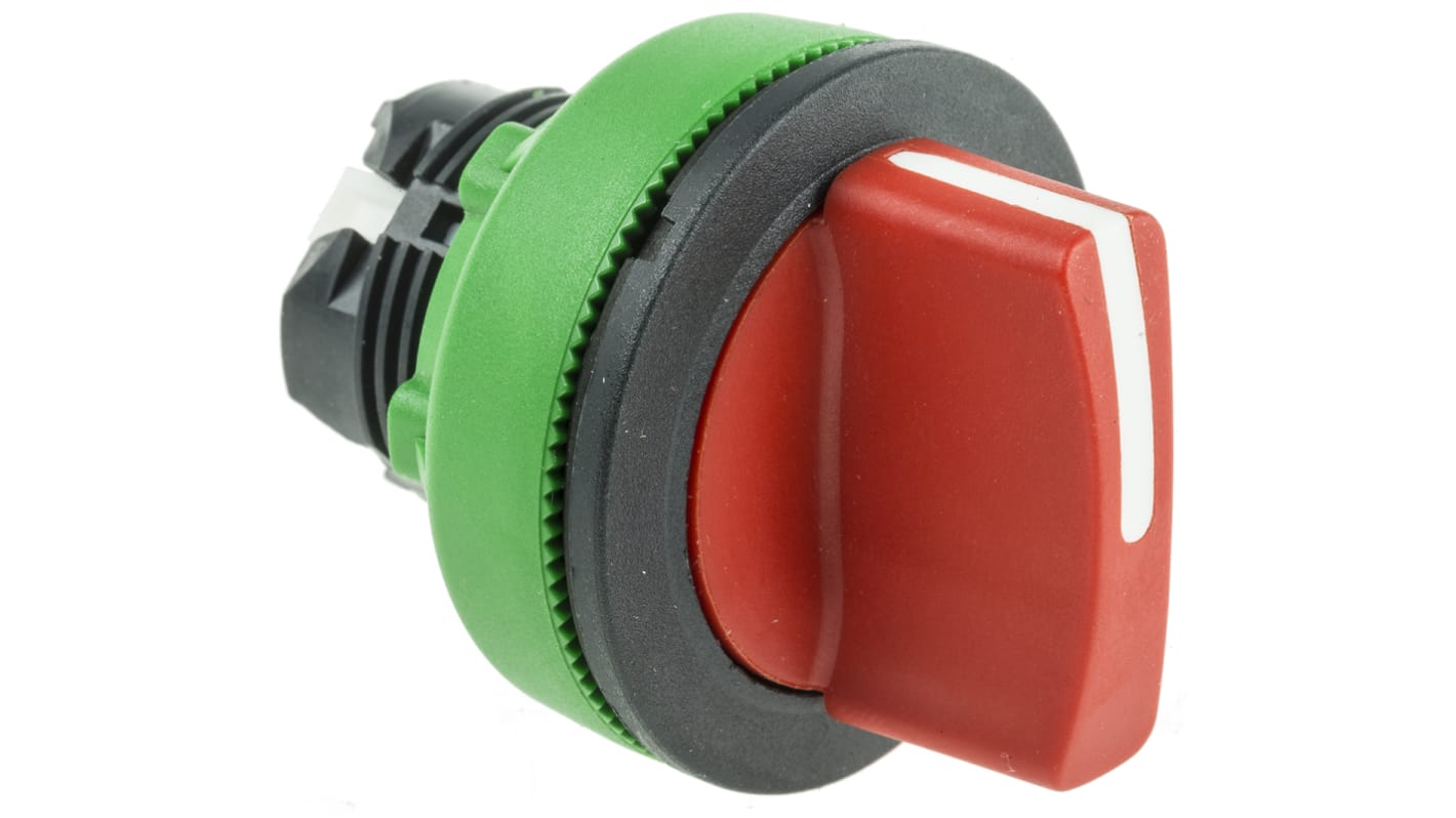Selettore a 2 posizioni Schneider Electric Harmony XB5, testa rossa, montaggio a filo, diametro 30 mm, grado di protezione IP66/IP67/IP69.