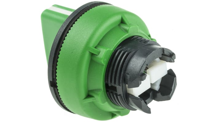 Selettore a 3 posizioni Schneider Electric Harmony XB5, diametro 30 mm, impugnatura verde, montaggio a filo, protezione IP66/IP67/IP69.