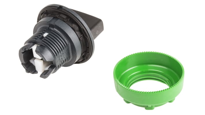 Selettore Harmony XB5 di Schneider Electric, testa nera a 3 posizioni, montaggio a filo, diametro 30 mm, protezione IP66/IP67/IP69.