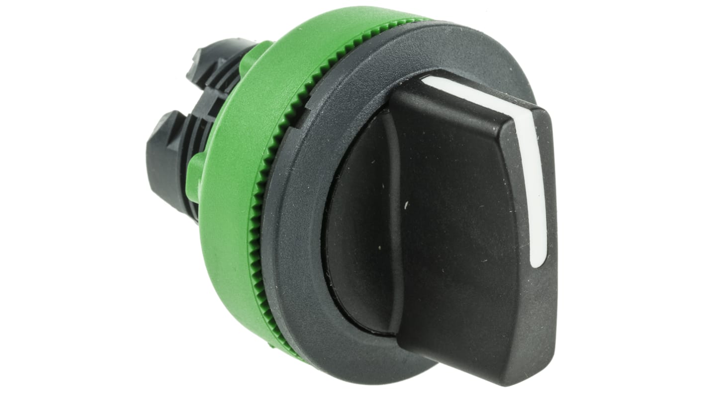 Selettore a 3 posizioni Schneider Electric ZB5FD7, montaggio a filo, diametro 30 mm, colore nero, protezione IP66/IP67/IP69.