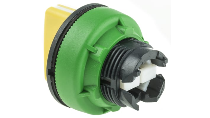 Selettore a 3 posizioni Schneider Electric ZB5FD805, montaggio a filo, diametro 30 mm, colore giallo, protezione IP66/IP67/IP69K.