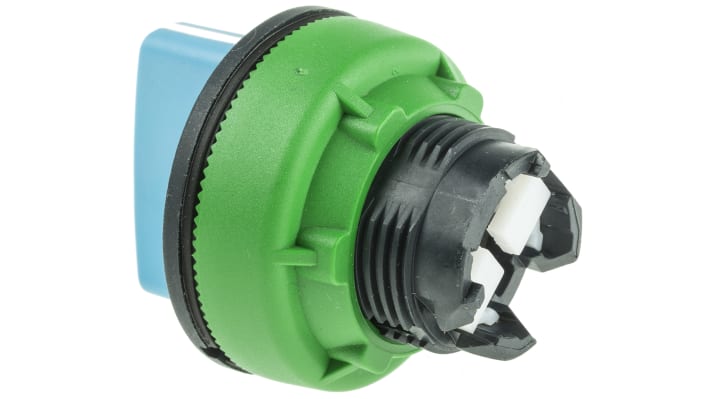 Selettore a 3 posizioni Schneider Electric ZB5FD806, montaggio a filo, diametro 30 mm, colore blu, protezione IP66/IP67/IP69K.