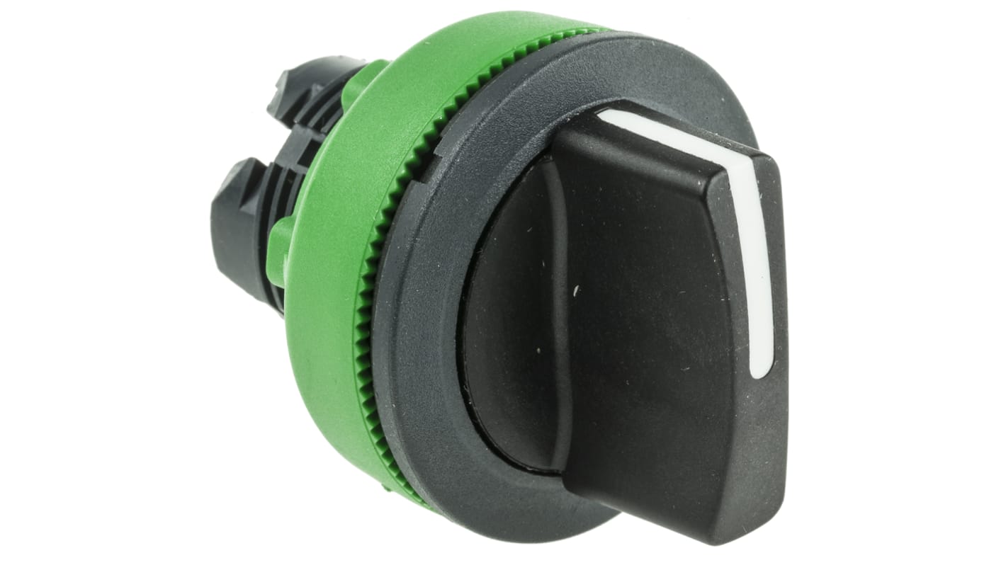 Selettore a 3 posizioni Schneider Electric ZB5FD8, montaggio a filo, diametro 30 mm, colore nero, protezione IP66/IP67/IP69K.