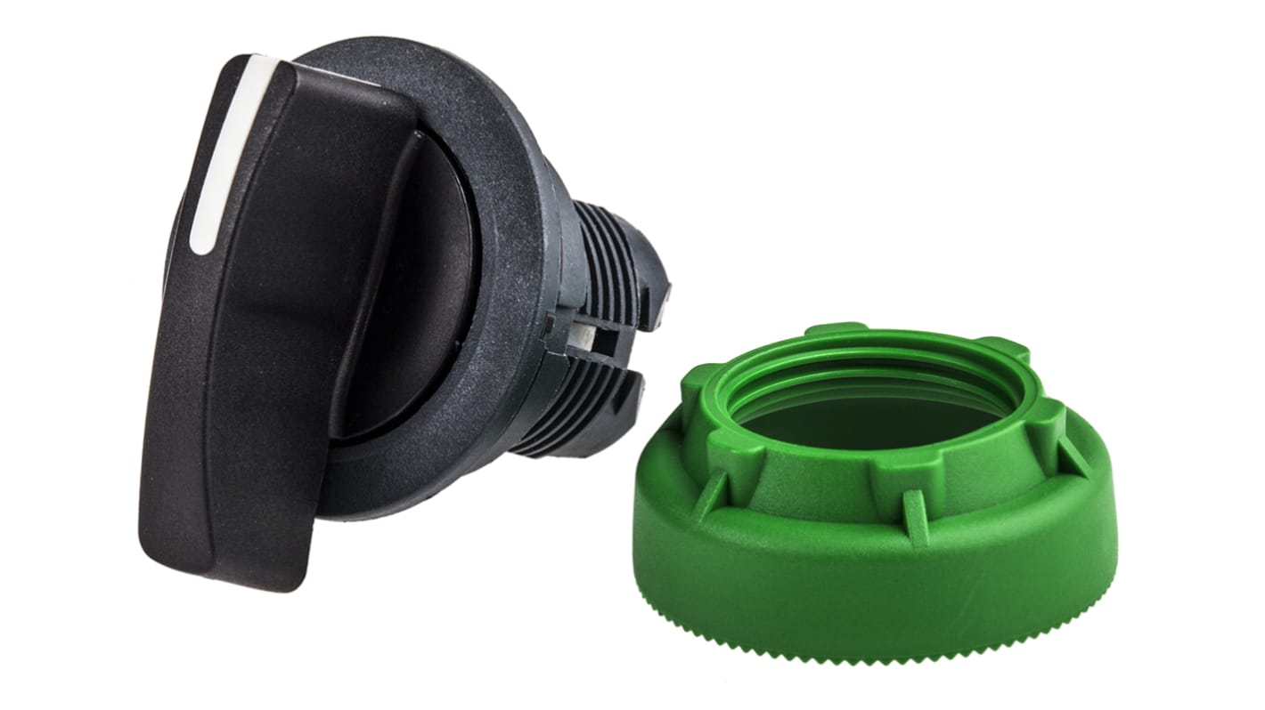 Selettore a 3 posizioni Schneider Electric ZB5FJ7, montaggio a filo, diametro 30 mm, ritorno a molla, protezione IP66/IP67/IP69.