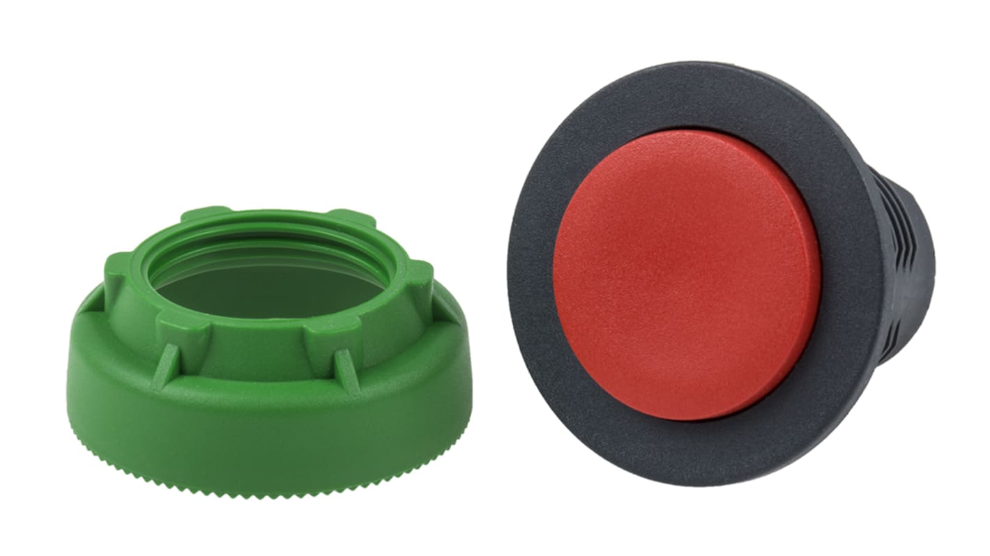 Attuatore pulsante instabile Schneider Electric ZB5FL4, testa rossa, montaggio a filo, diametro 37mm, protezione IP66/IP67/IP69K.
