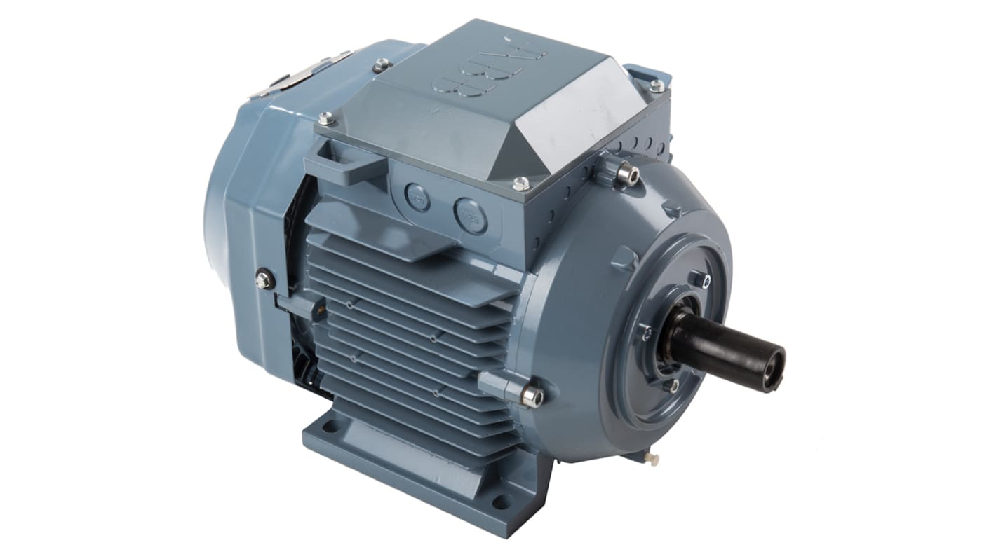 Motore trifase ABB 3GAA111320-ADK, 4 kW, 400-690 V, 2873 giri/min, montaggio su piedino, classe IE3, IP55.