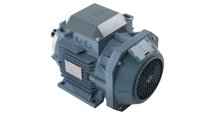 Motore trifase ABB 3GAA112320-ADK, 4 kW, 400 V, 1455 giri/min, montaggio su piedino, classe di efficienza IE3.