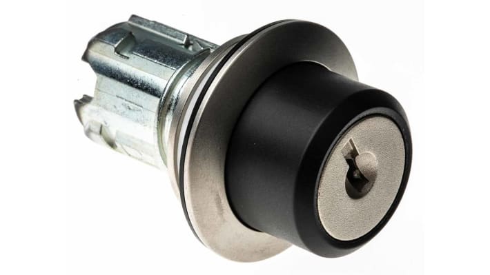 Testa selettore Siemens SIRIUS ACT, interruttore a chiave 2 posizioni, diametro foro 30mm, protezione IP66, durata 300000 cicli.