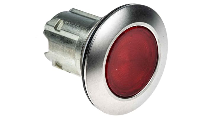 Spia rotonda Siemens SIRIUS ACT rossa, montaggio a filo, diametro foro 30mm, grado di protezione IP66/IP67/IP69K.