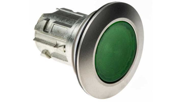Spia Siemens SIRIUS ACT verde, montaggio a filo, diametro foro 30 mm, grado di protezione IP66/IP67/IP69K.