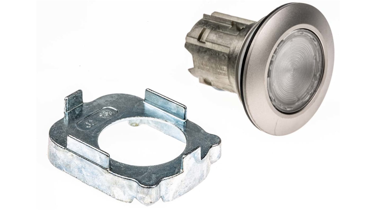 Spia Siemens SIRIUS ACT, montaggio a filo, luce trasparente, diametro foro 30 mm, protezione IP66/IP67/IP69K.