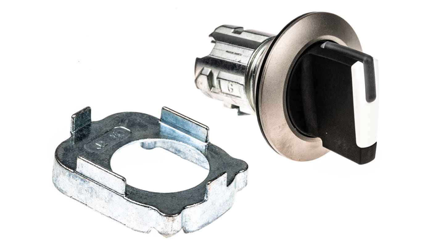 Selettore Siemens SIRIUS ACT, 2 posizioni, attuatore bianco, diametro foro 30mm, protezione IP66/IP67/IP69K.