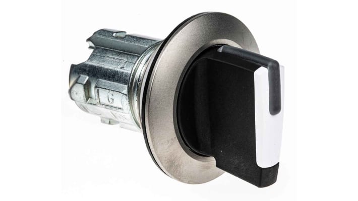 Selettore Siemens SIRIUS ACT, 2 posizioni, attuatore bianco, diametro foro 30mm, protezione IP66/IP67/IP69K.