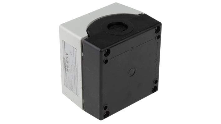 Pulsante di controllo Siemens 3SU1801-0AB00-2AB1, IP66/IP67/IP69, corrente 10A, diametro foro 22mm, colore verde, dimensioni 85x71x85mm.
