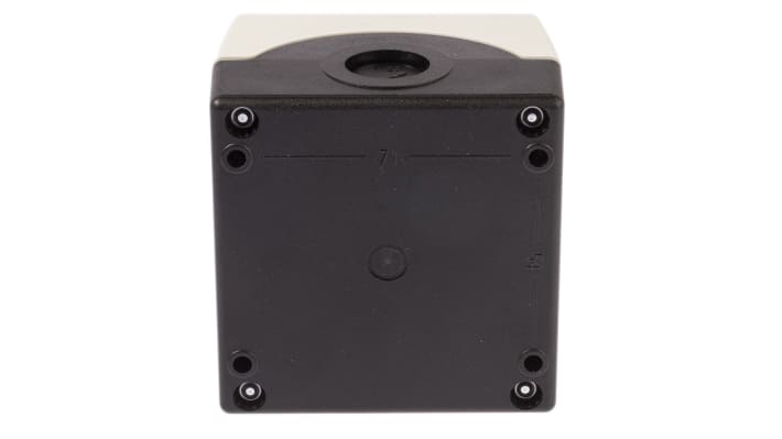 Scatola pulsante Siemens 3SU1801-0AC00-2AB1, grado di protezione IP66/IP67/IP69, pulsante rosso, dimensioni 85x75x85mm.