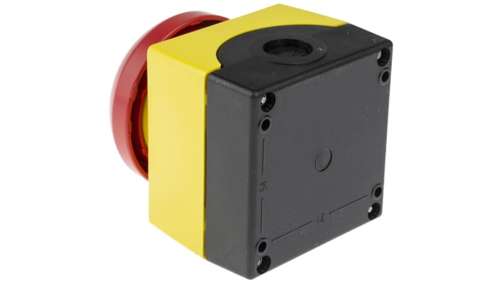 Pulsante di arresto di emergenza Siemens, montaggio a pannello, diametro 22 mm, grado di protezione IP66/IP67/IP69K, colore giallo.