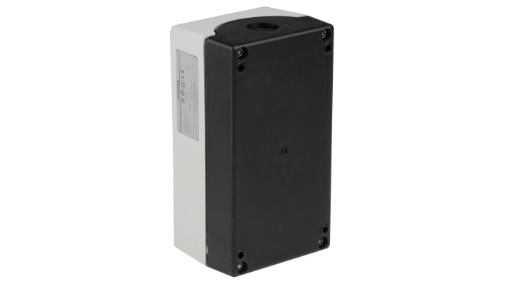 Scatola pulsante Siemens 3SU1803-0AB00-2AB1, grado di protezione IP66/IP67/IP69, dimensioni 85mm x 75.8mm x 154mm.