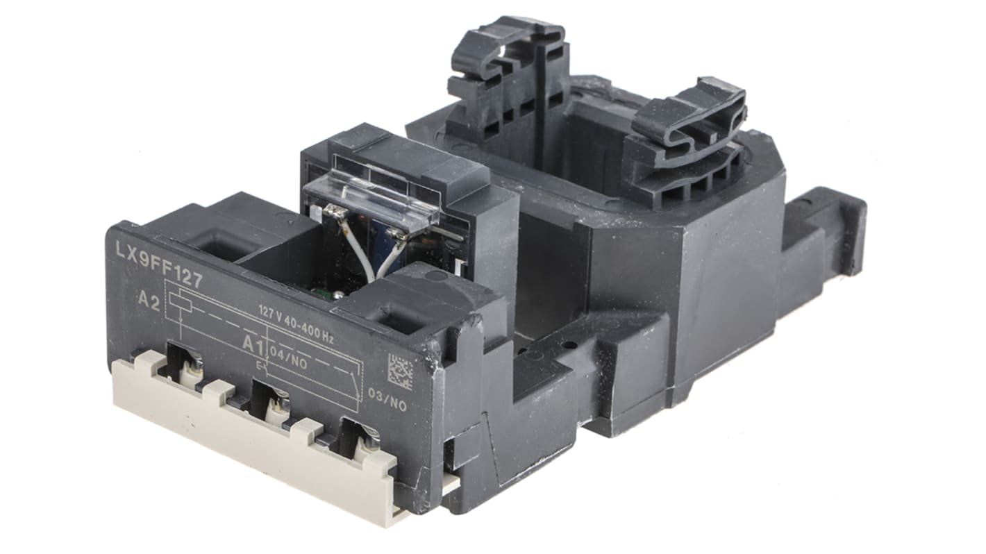 Bobina contattore Schneider Electric LX9FF127 per LC1F115 e LC1F150, tensione 127 V c.a., tecnologia a basso consumo.