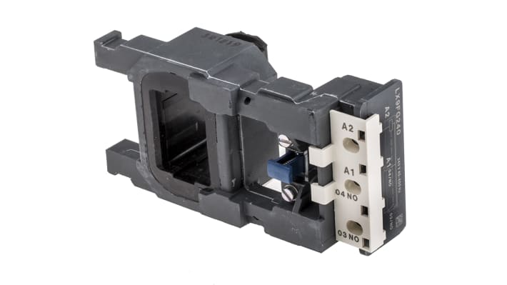 Bobina contattore Schneider Electric LX9FG240 per LC1F185 e LC1F225, tensione 240 V c.a., basso consumo energetico.